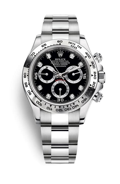 rolex daytona white gold black diamond dial|Rolex daytona white gold price.